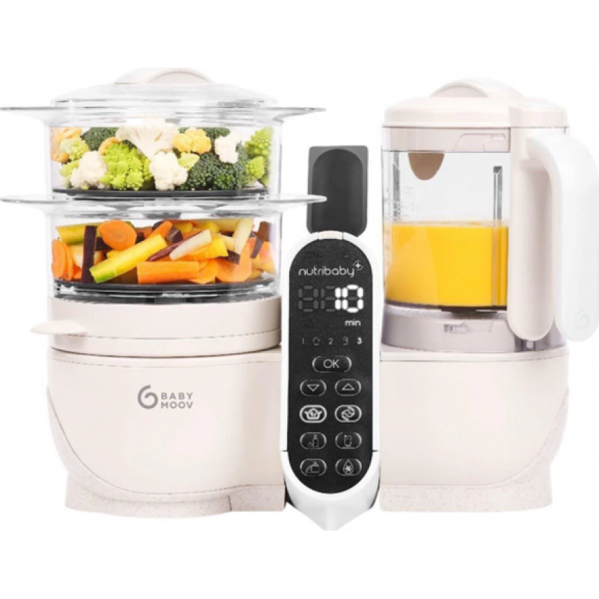 BabyMoov - Robot culinaire Duo Meal - Beige minéral