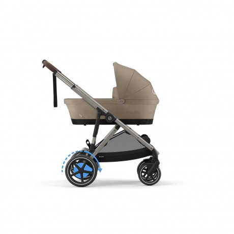 Cybex - Poussette e-Gazelle S - Taupe/Almond Beige