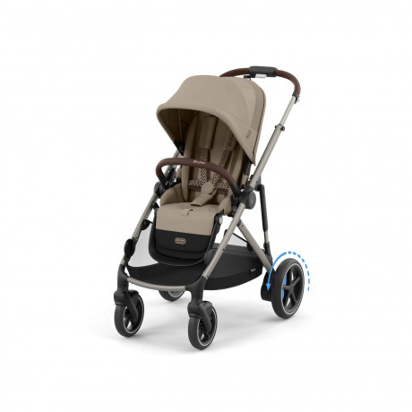 Cybex - Poussette e-Gazelle S - Taupe/Almond Beige