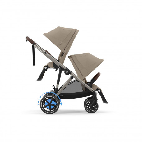 Cybex - Poussette e-Gazelle S - Taupe/Almond Beige