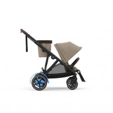 Cybex - Poussette e-Gazelle S - Black/Almond Beige