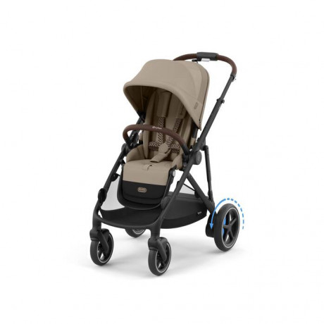 Cybex - Poussette e-Gazelle S - Black/Almond Beige