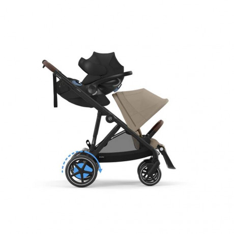 Cybex - Poussette e-Gazelle S - Black/Almond Beige