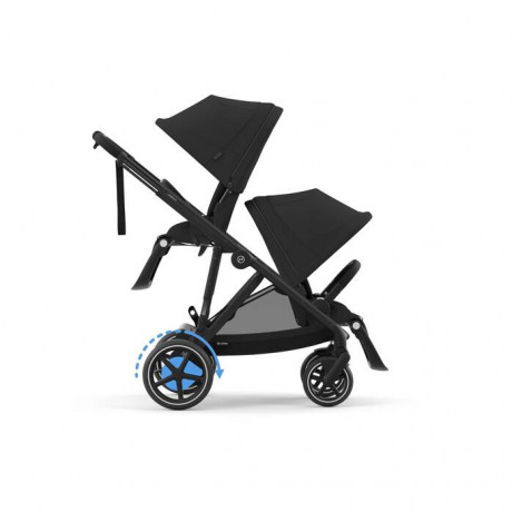 Cybex - Poussette e-Gazelle S - Black/Moon Black