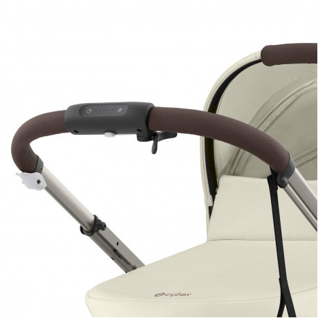 Cybex - Poussette e-Gazelle S - Taupe/Seashell Beige