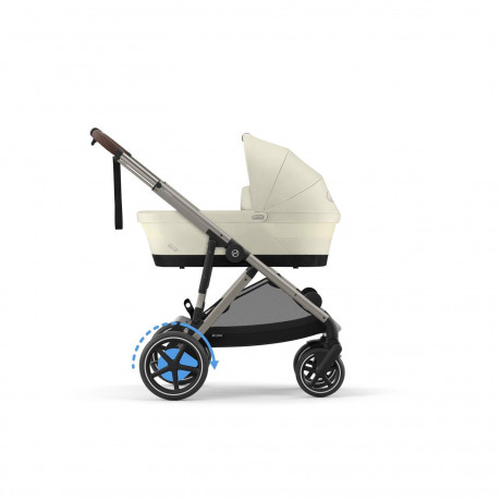 Cybex - Poussette e-Gazelle S - Taupe/Seashell Beige