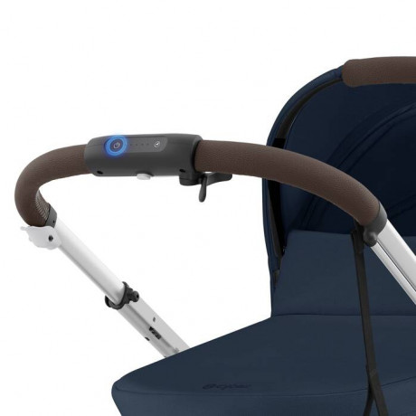 Cybex - Poussette e-Gazelle S - Silver/Ocean Blue