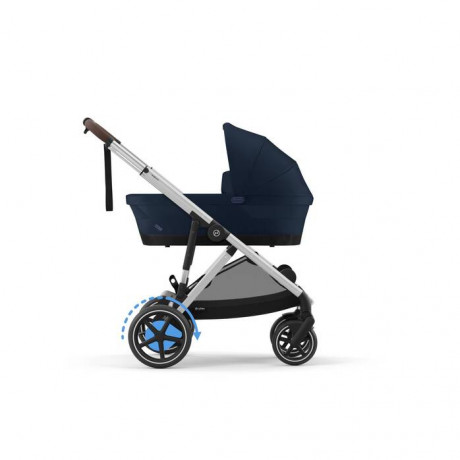 Cybex - Poussette e-Gazelle S - Silver/Ocean Blue