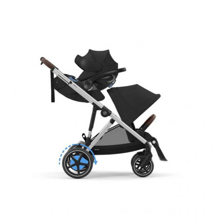 Cybex - Poussette e-Gazelle S - Silver/Moon Black