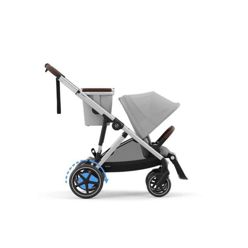 Cybex - Poussette e-Gazelle S - Silver/Stone Grey