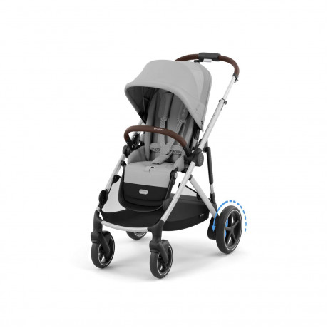 Cybex - Poussette e-Gazelle S - Silver/Stone Grey