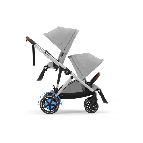 Cybex - Poussette e-Gazelle S - Silver/Stone Grey