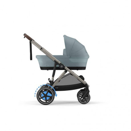 Cybex - Poussette e-Gazelle S - Taupe/Stormy Blue