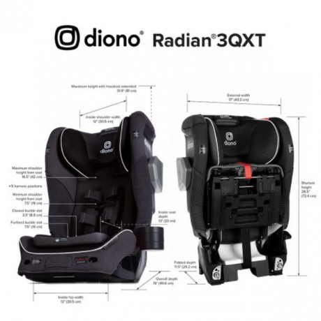 Diono - Siège d'auto tout-en-un Radian 3QXT