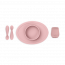 EzPz - Premier ensemble repas silicone - Rose