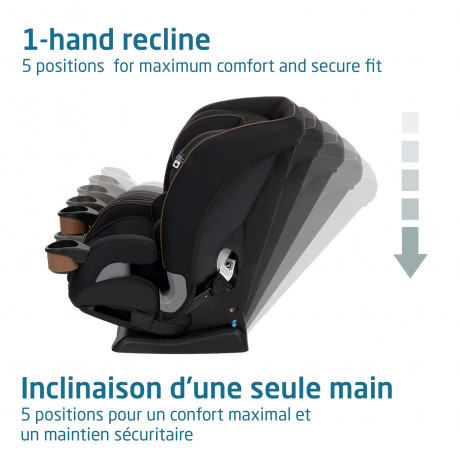 Maxi-Cosi - Siège d'auto convertible 4-en-1 Kani - Designer Black