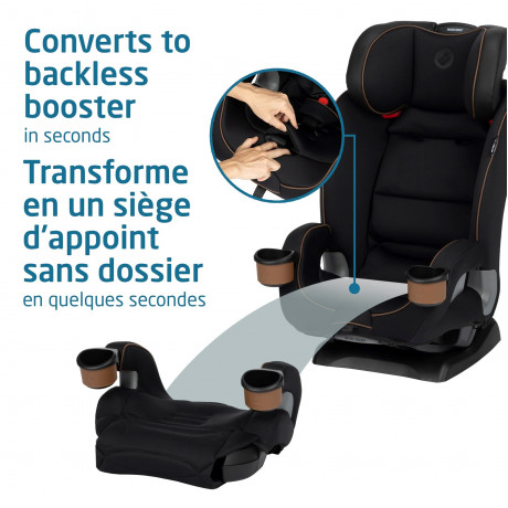 Maxi-Cosi - Siège d'auto convertible 4-en-1 Kani - Designer Black