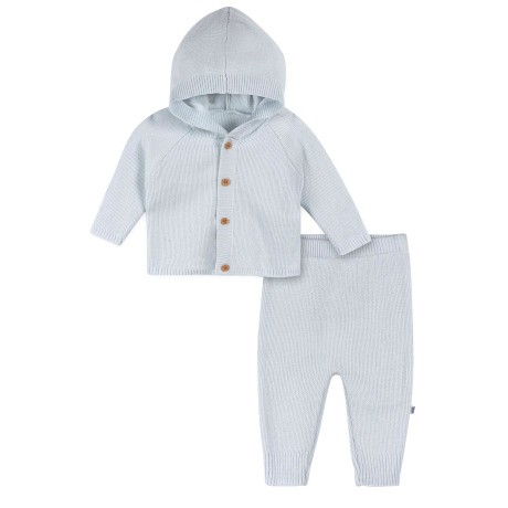 Just Born - Ensemble Pull-Over 2 Pièces en Tricot - 3/6M