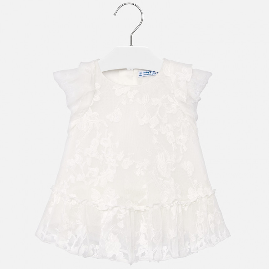 Mayroal Robe Tulle Broderie Bebe