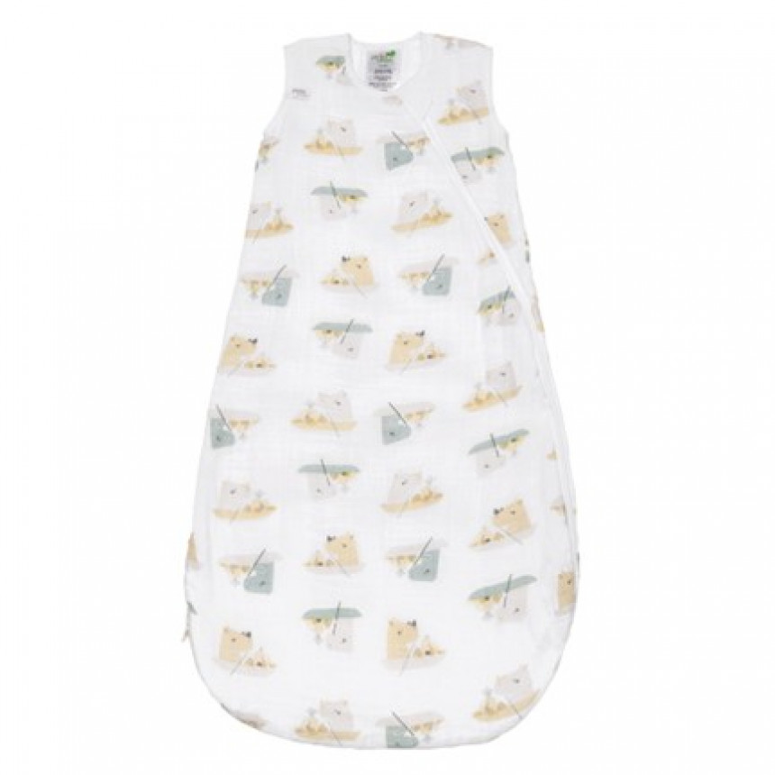 Perlimpinpin - Sac de nuit en coton mousseline (0.7TOG) - Rhinocéros