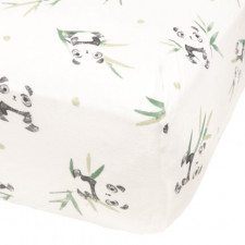 Perlimpinpin - Drap Contour En Bambou - Pandas