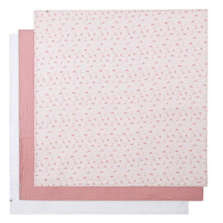 Piccolo Bambino - Couvertures de mousseline - Rose