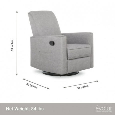 Dream On Me - Fauteuil Raleigh - Gris pale