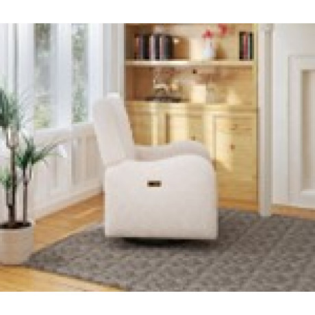 Lil Angels - Fauteuil inclinable électrique pivotant Alice - Cream Boucle