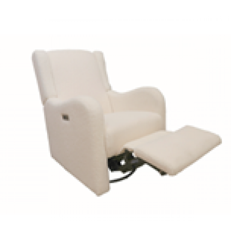 Lil Angels - Fauteuil inclinable électrique pivotant Alice - Cream Boucle