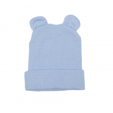 Kidcentral - Bonnet Tricoté pour bébé avec oreilles - Bleu