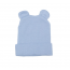 Kidcentral - Bonnet Tricoté pour bébé avec oreilles - Bleu