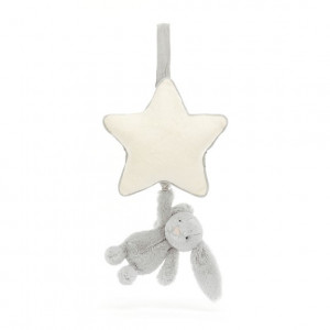 Jellycat - Pull Musical Bashful Lapin - Gris