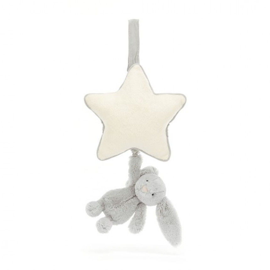 Jellycat - Pull Musical Bashful Lapin - Gris